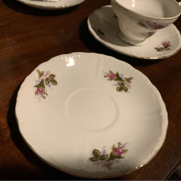 Vintage porcelain china tea set for six - Picture 8 of 9